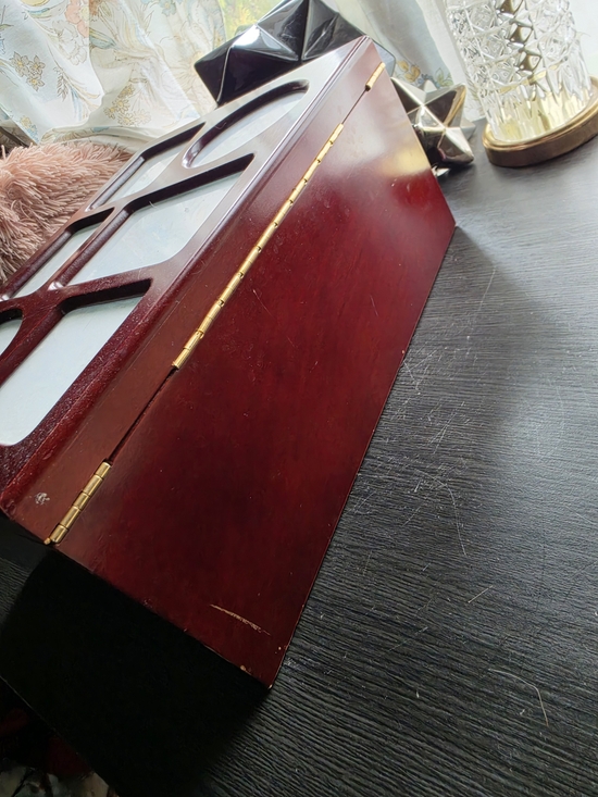 Other - Vintage Memory/Jewelry Box Holds Single Photos Inside And Outside